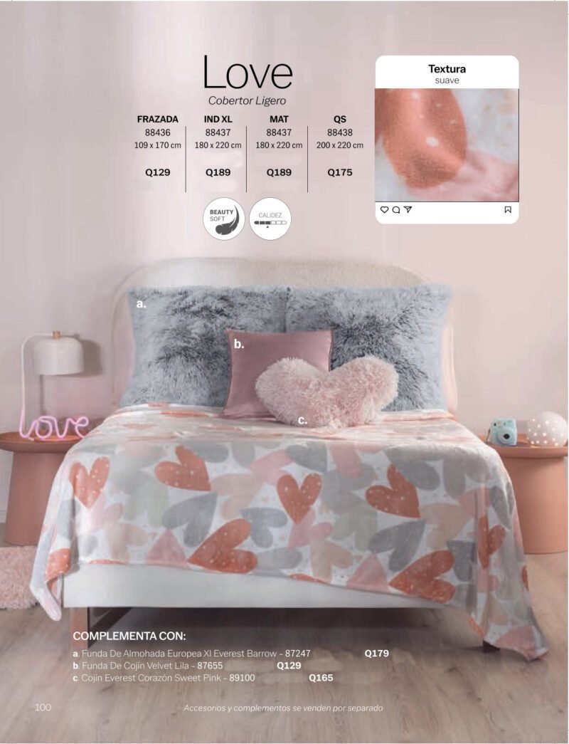 Cobertor Ligero Love