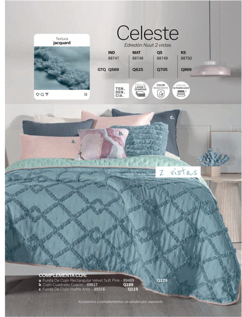 Edredón Nuut Celeste