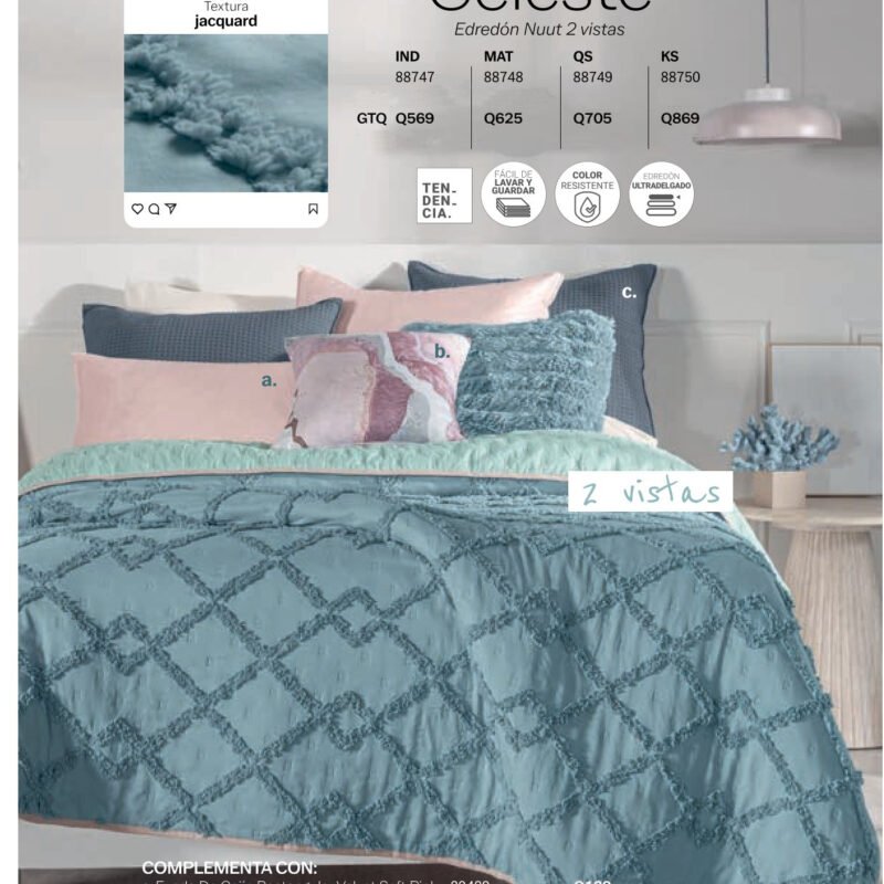 Edredón Nuut Celeste