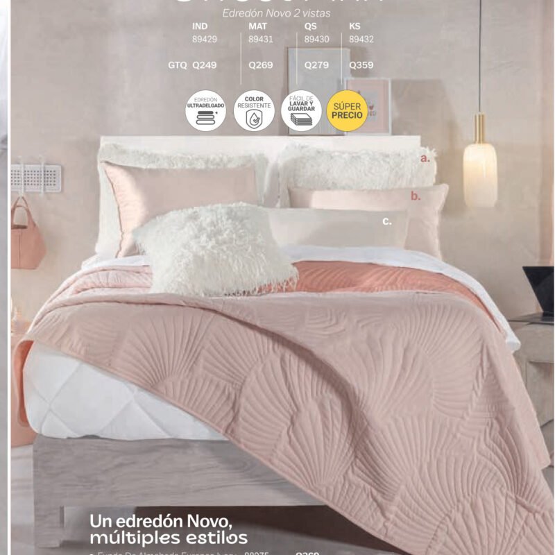 Edredón Novo Sweet Pink