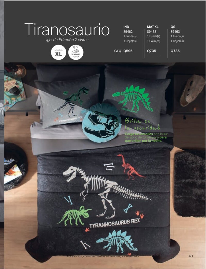 Edredón Tiranosaurio