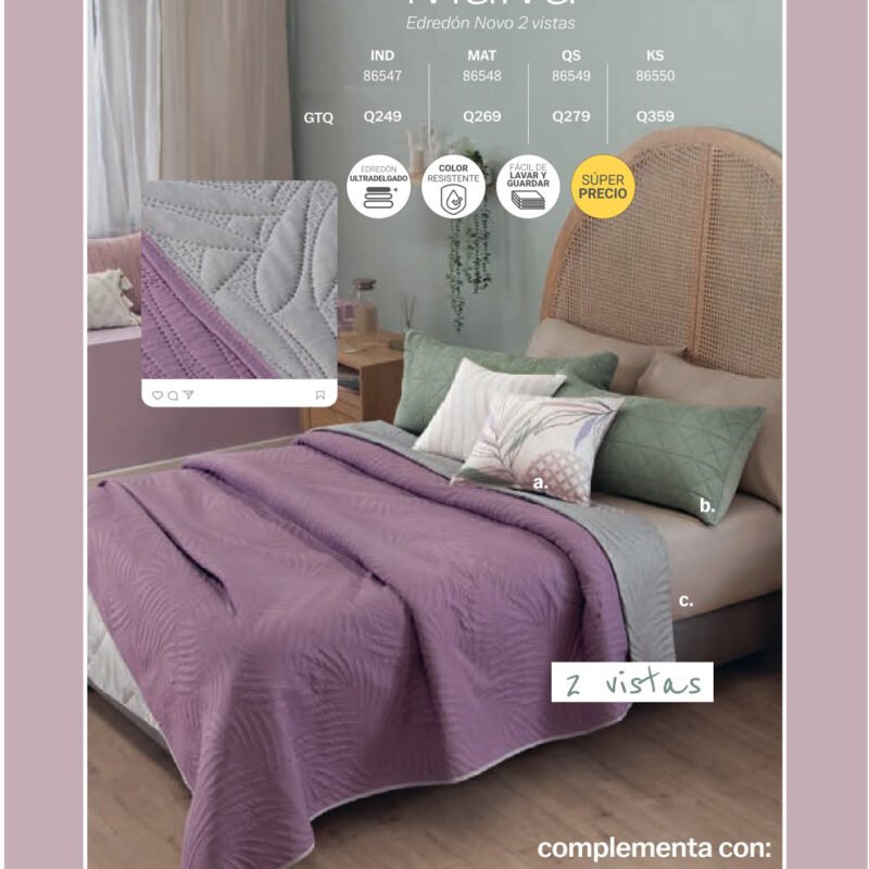 Edredón Novo Malva