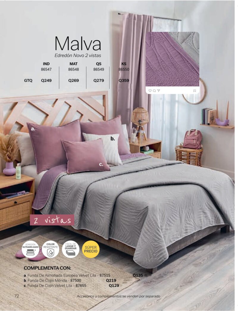 Edredón Novo Malva