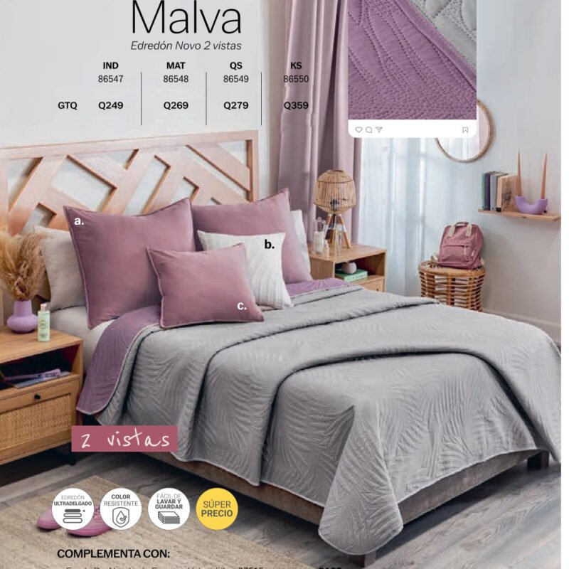 Edredón Novo Malva