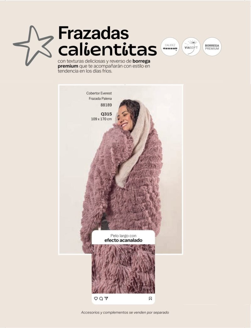 91.1 Cobertor Everest Frazada Palena