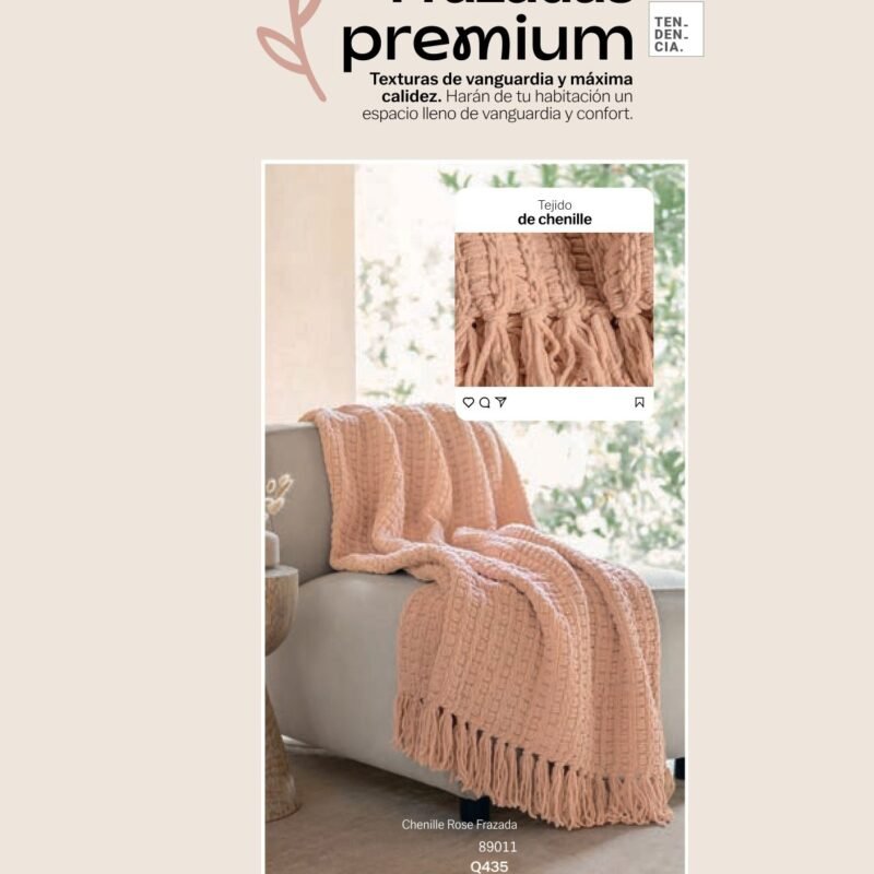 Cobertor Frazada Chenille Rose