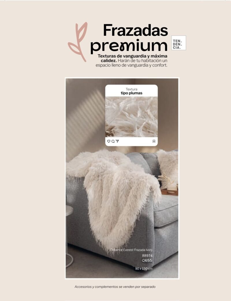 Cobertor Everest Frazada Ivory