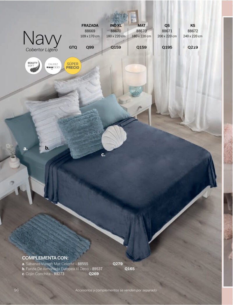 Cobertor Ligero Navy