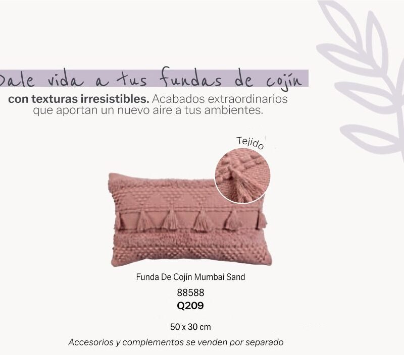 Funda de Cojín Mumbai Sand