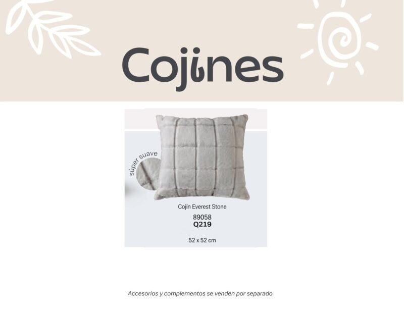 Cojín Everest Stone