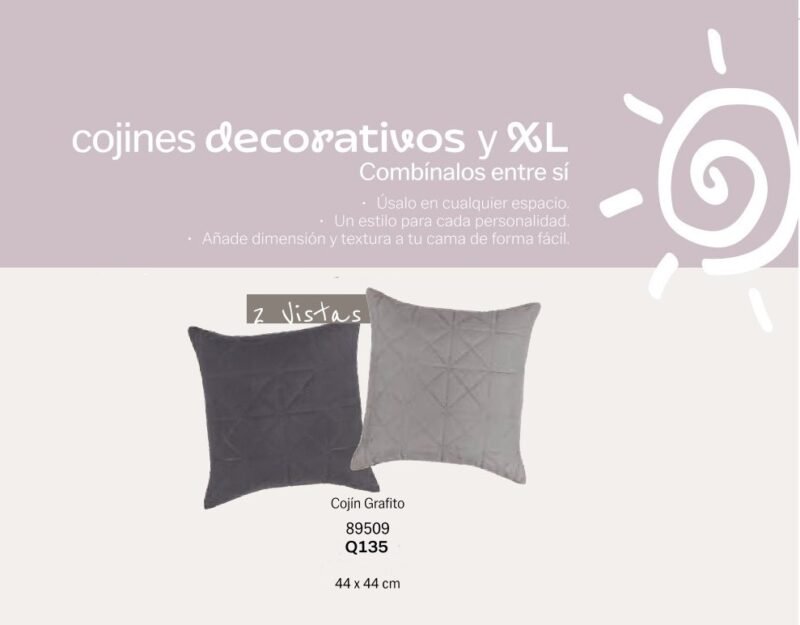 Cojín Grafito