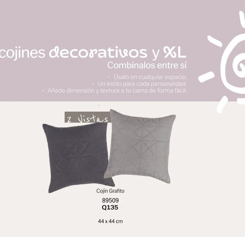 Cojín Grafito