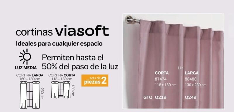 Cortinas Viasoft Lila