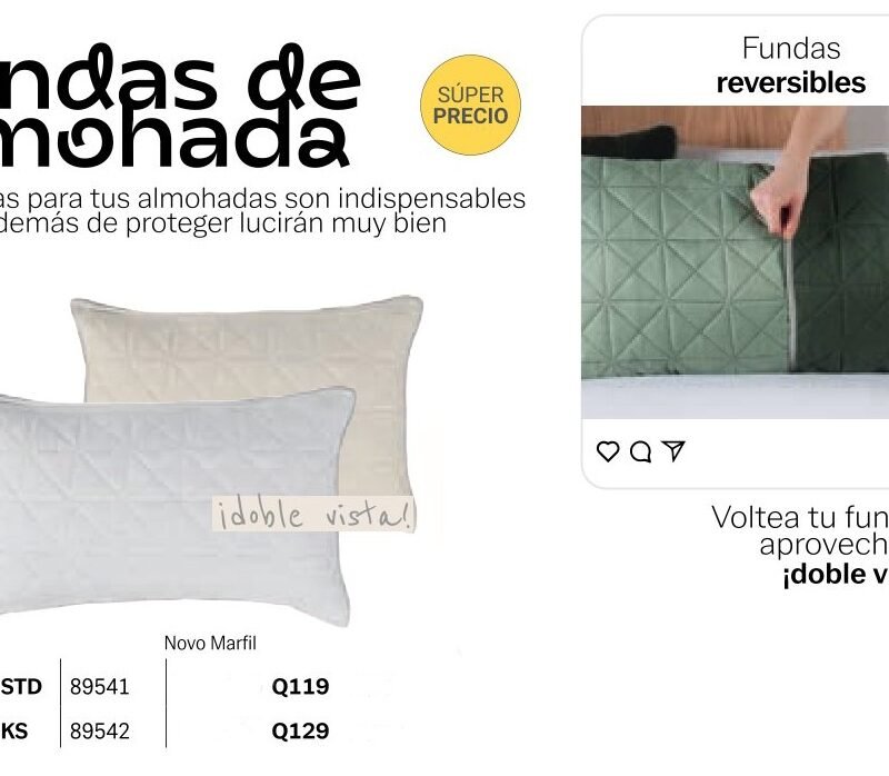 Funda de Almohada Novo Marfil