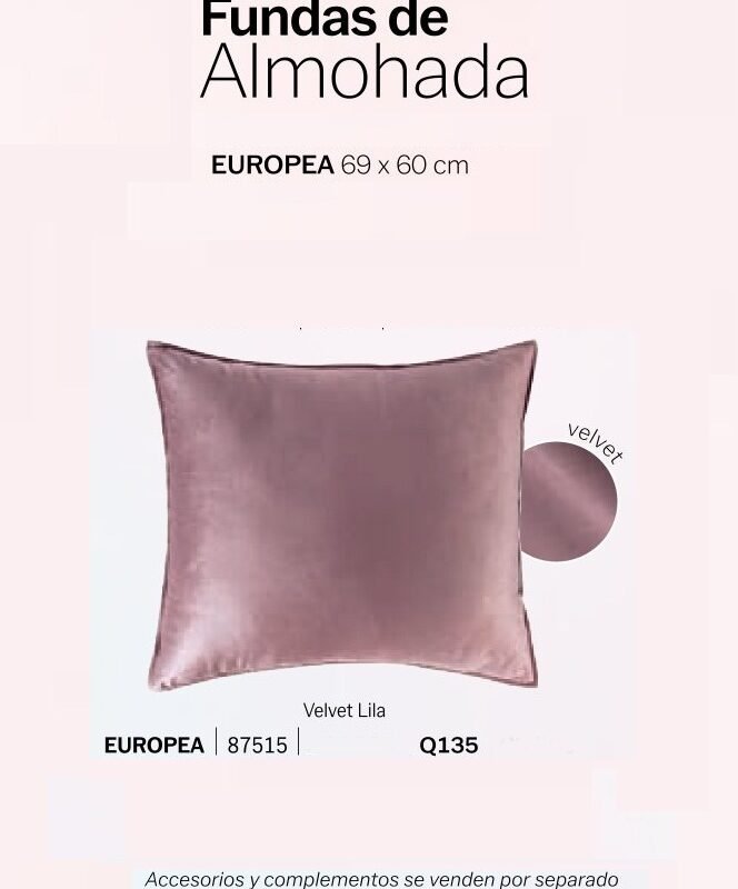 Funda de Almohada Velvet Lila