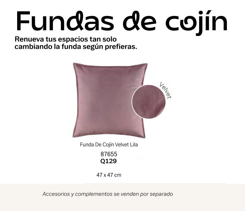 Funda de Cojín Velvet Lila