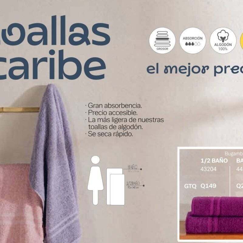 Toallas Caribe Bugambilia