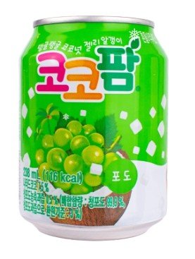 Bebida coco palm-uva verde con coco