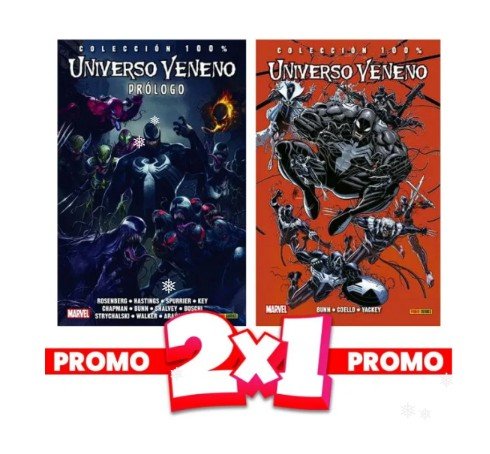 100% MARVEL UNIVERSO VENENO 2X1 100% MARVEL