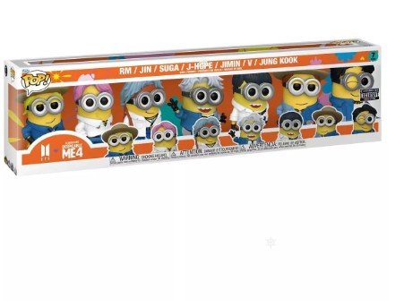BTS Despicable Me 4 Minions x BTS Funko Pop