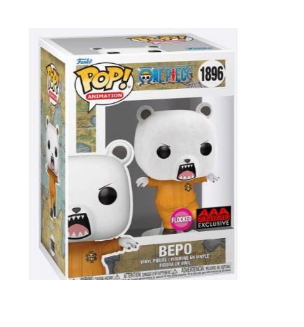 Funko Pop One Piece Bepo Bear Flocked AAA Exclusive