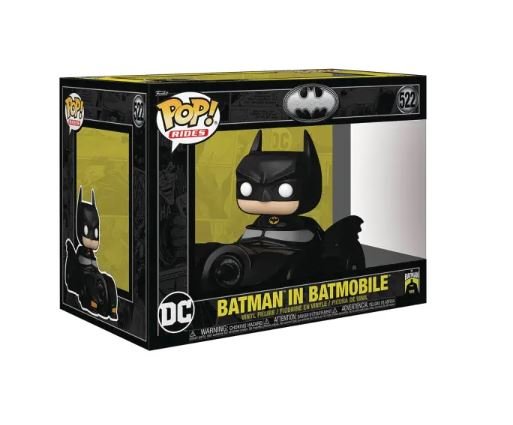 Pop Rides Dlx Batman 85Th Batman W Batmobile Vin Fig